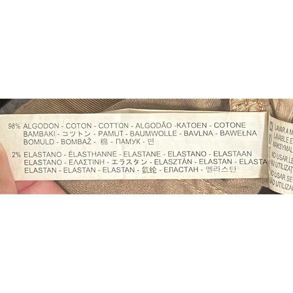 NWT Stradivarius Women's Beige Skinny Jeans Lace-Up Hem Size EU 38 US 6 - Picture 6 of 8